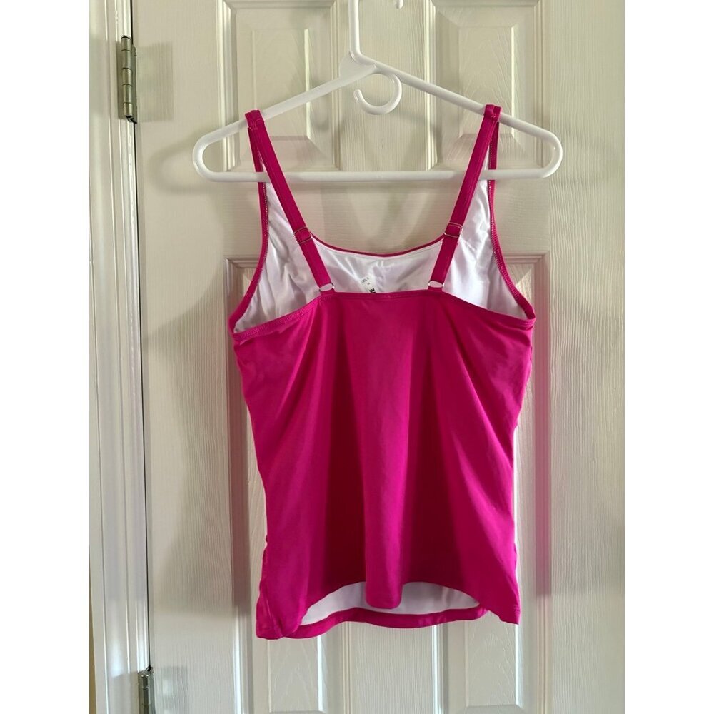 Aqua Eve Swim Top Tankini NEW Magenta Pink - Picture 2 of 2